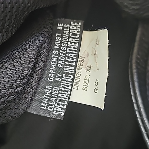 First Classics Black Leather Gear Men's Motorcycle Biker Jacket Size XL - Picture 12 of 16